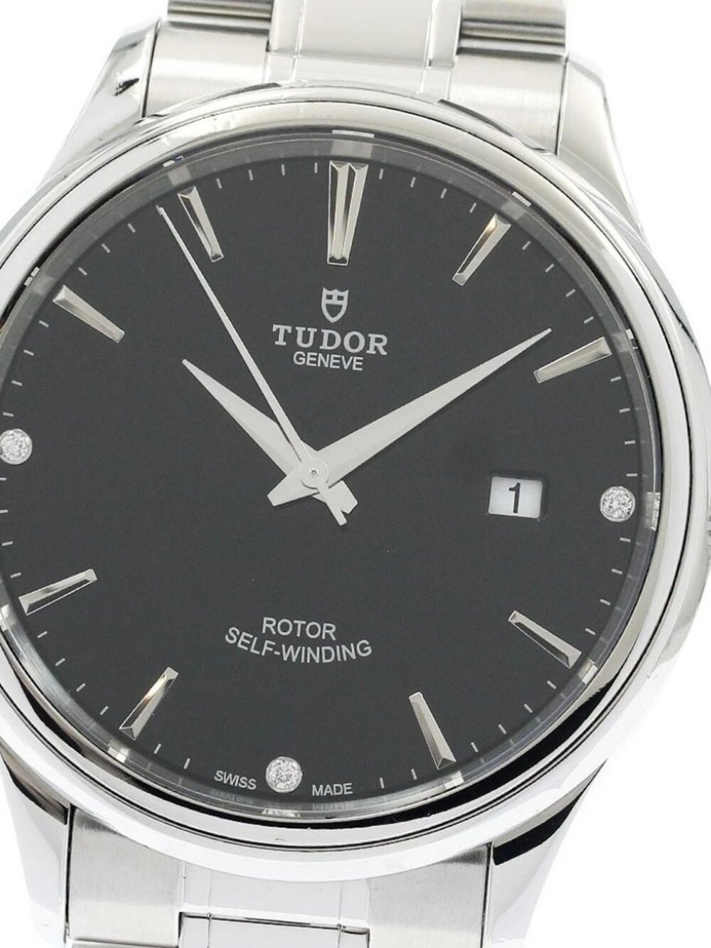 TUDOR style 12700 Date 3P diamond black Dial Automatic Men's Watch